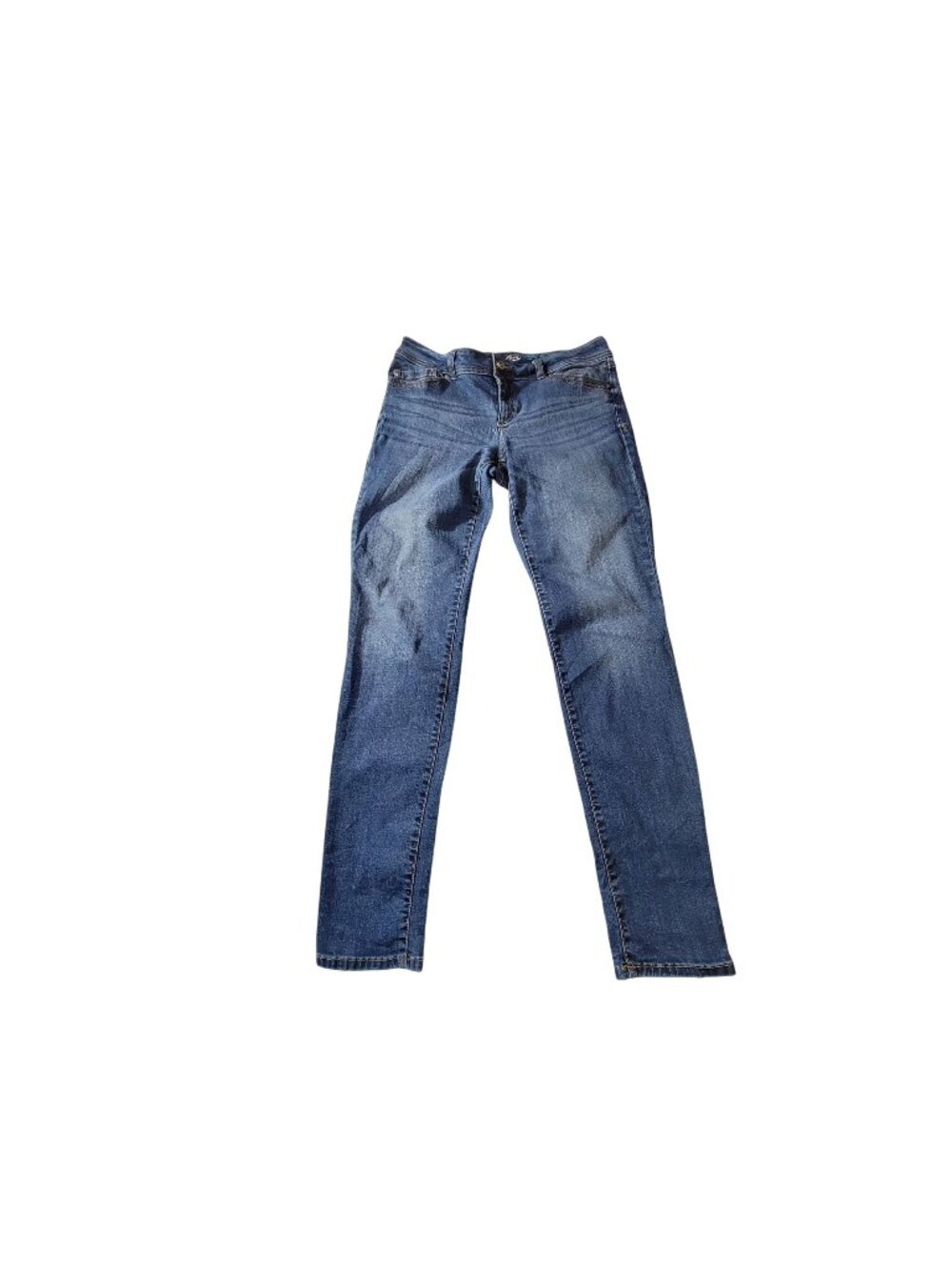 INC Denim Skinny Leg Curvy Fit Womens Jeans Sz 12L Blue Stretch Classic 5-pocket